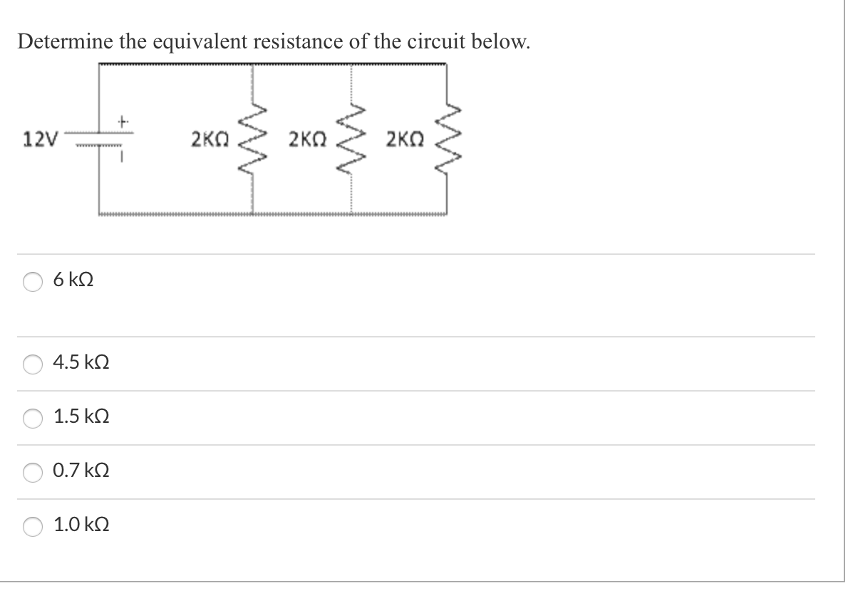 Solved Determine The Equivalent Resistance Of The Following Chegg
