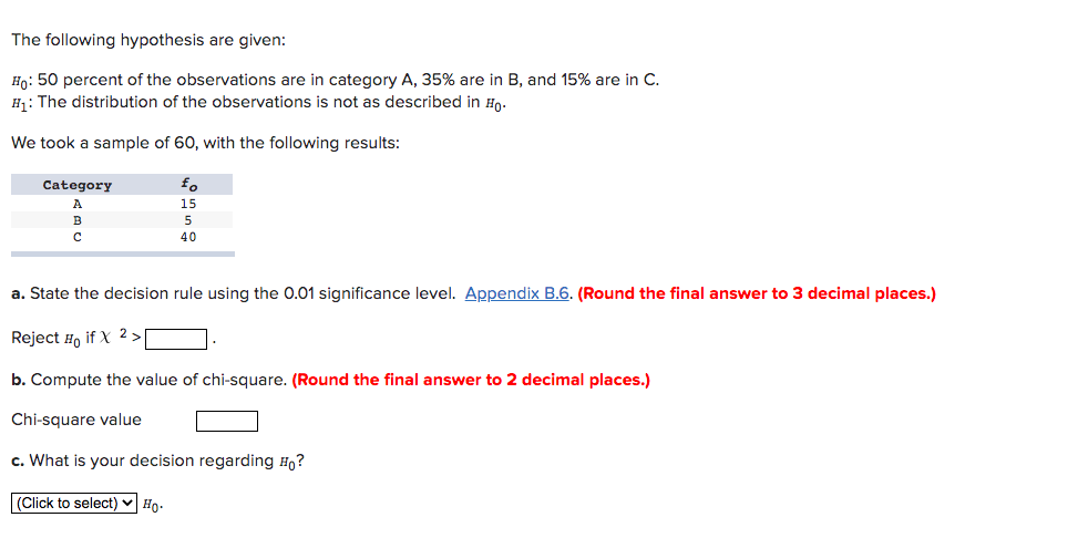 Solved The following hypothesis are given: H0:50 percent of | Chegg.com