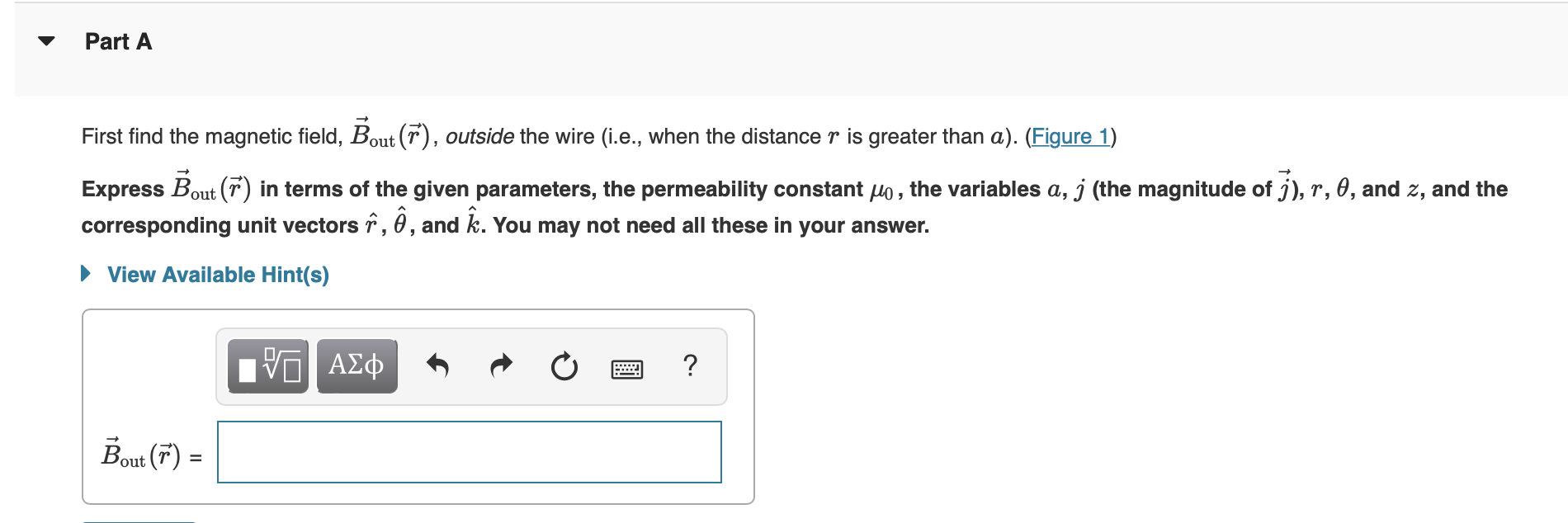 Solved Find the magnetic field a distance r from the center | Chegg.com