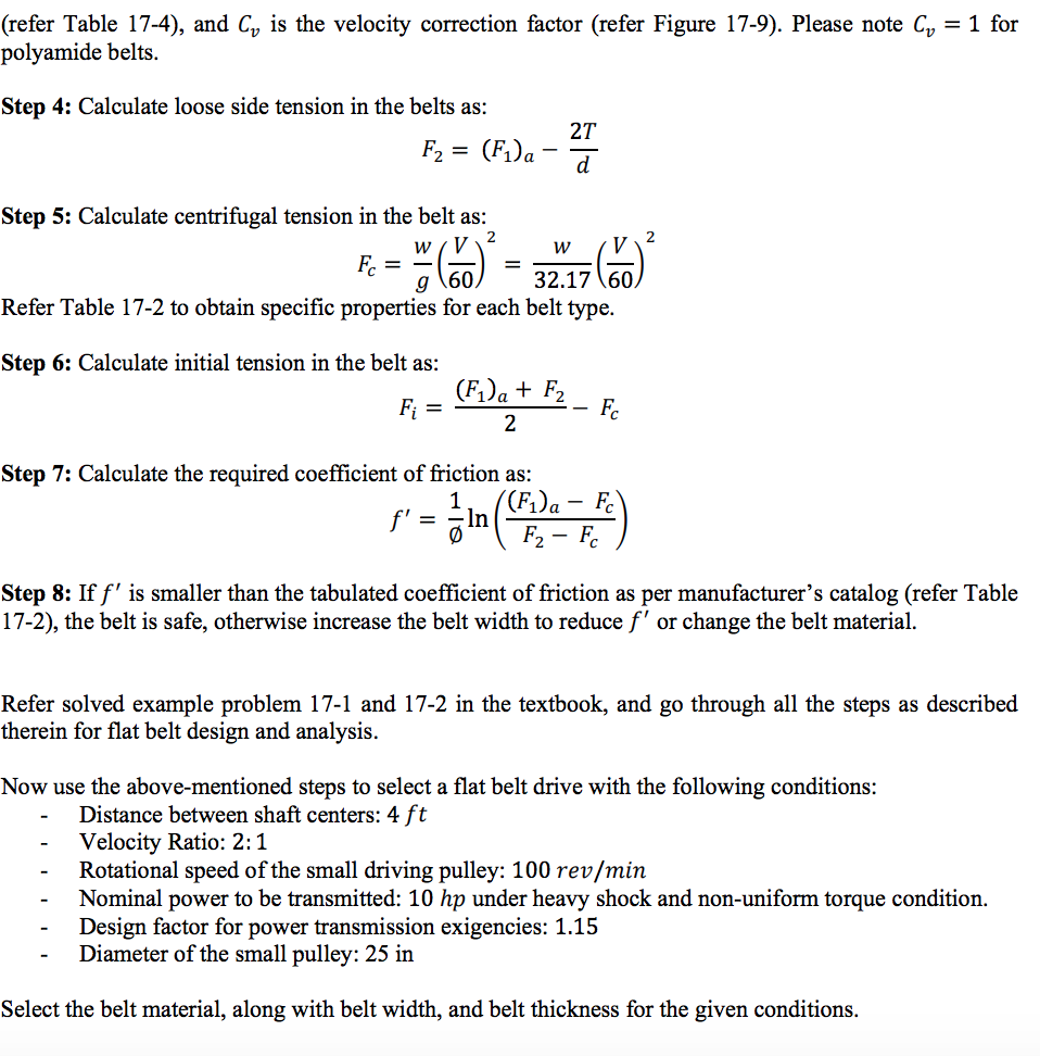 Calculating Power Transmitted Using Flat Belts and Vee Belts 