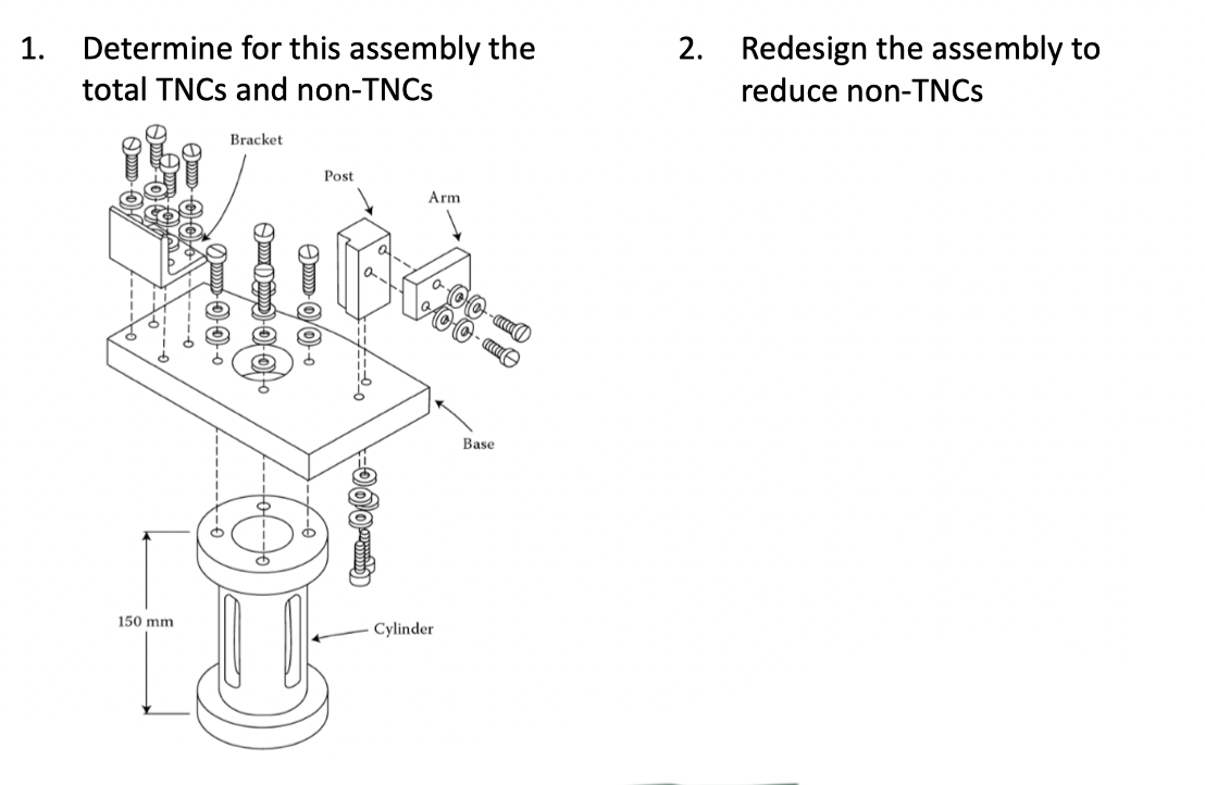Solved Redesign this assembly to reduce the total number of | Chegg.com