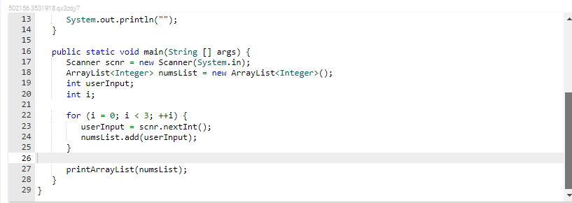 Solved lodify the existing ArrayLists's contents, by erasing | Chegg.com