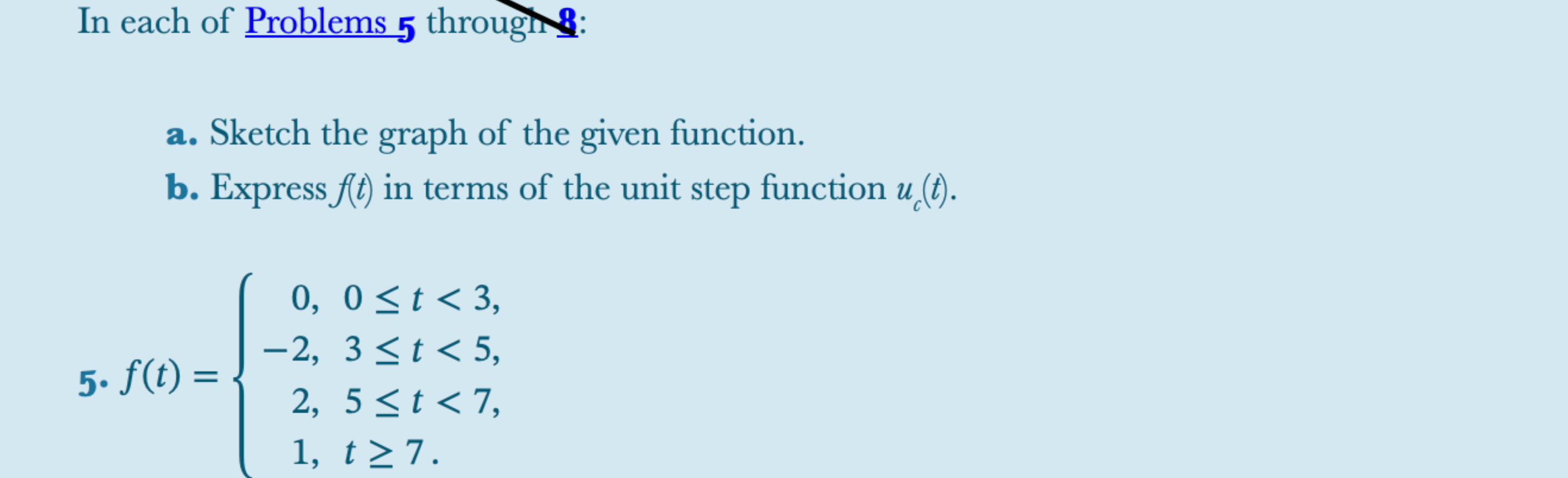 Solved In ﻿each of ﻿Problems 5 ﻿througha. ﻿Sketch the graph | Chegg.com
