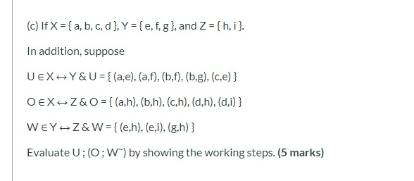 C If X A B C D Y E F G And Z H I Chegg Com
