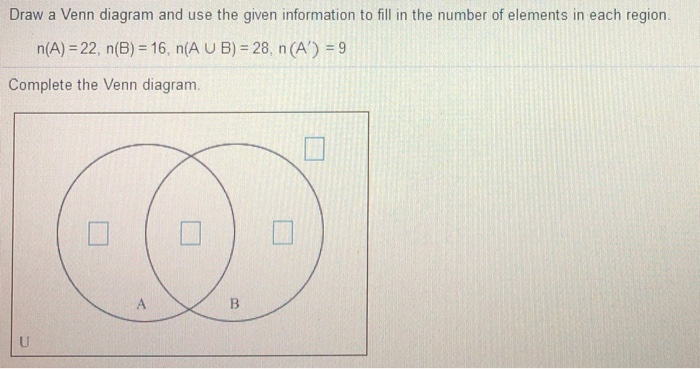 Solved Draw A Venn Diagram And Use The Given Information To | Chegg.com