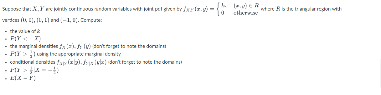 Solved Suppose That X Y ﻿are Jointly Continuous Random