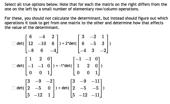 Solved Select All True Options Below. Note That For Each The 