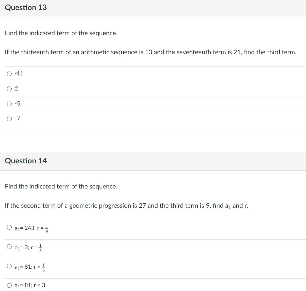 in the arithmetic sequence 1 5 9 13 which term is 209