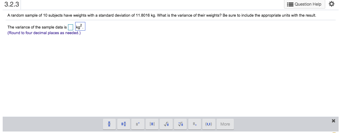 Solved E Question Help 3.2.3 A random sample of 10 subjects | Chegg.com