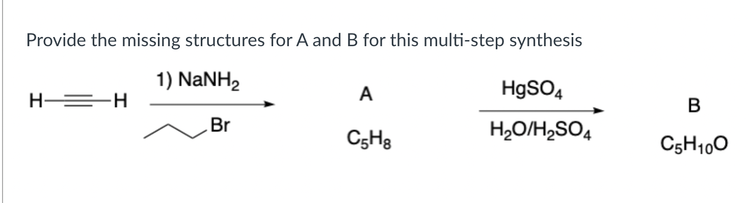 Solved Provide The Missing Structures For A And B For This | Chegg.com