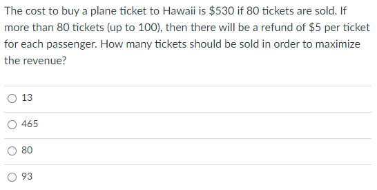 solved-the-cost-to-buy-a-plane-ticket-to-hawaii-is-530-if-chegg