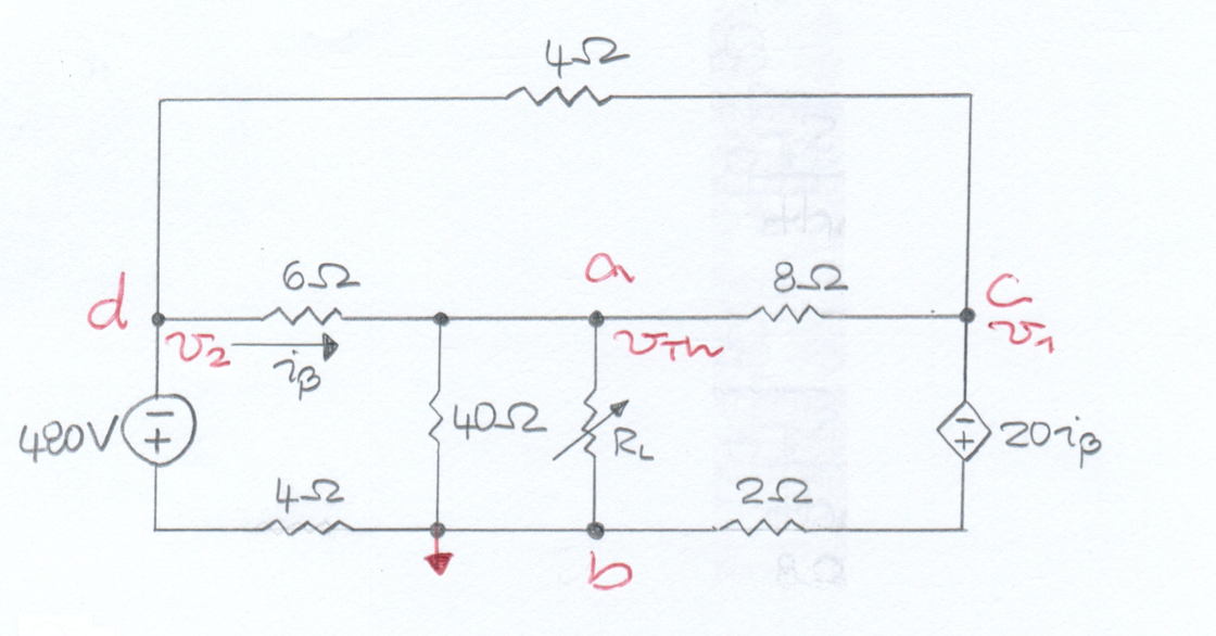 Solved The variable resistor (RL) in the above circuit is