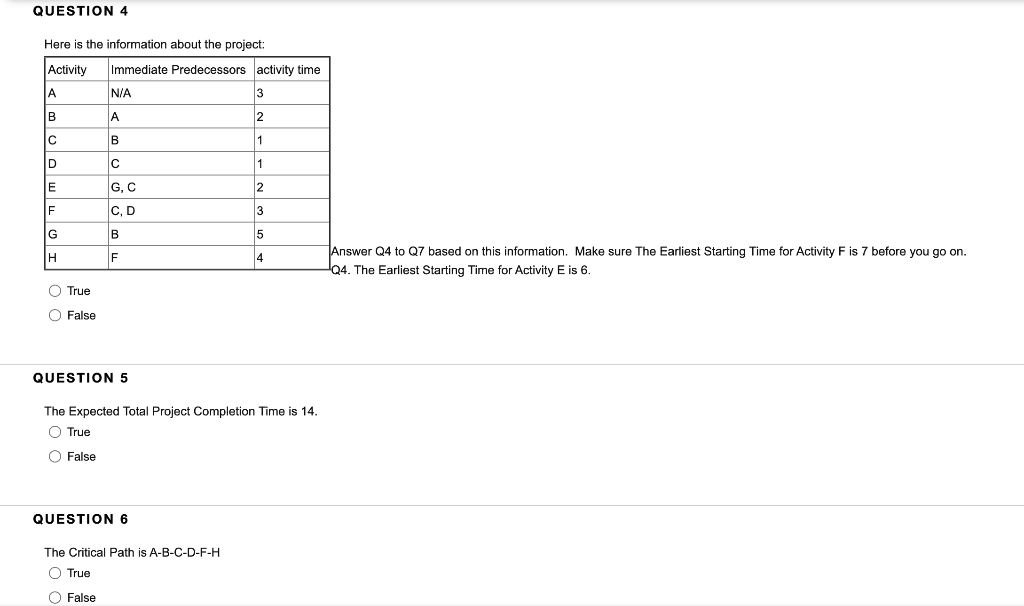 Solved QUESTION 1 There are three steps in Project | Chegg.com