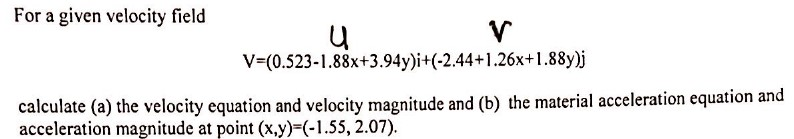 Solved For a given velocity field u V | Chegg.com