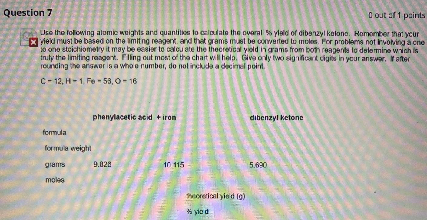 Solved Use the following atomic weights and quantities to