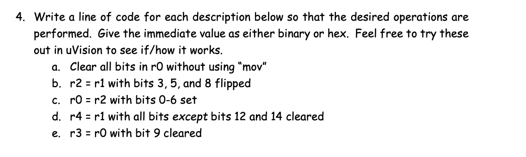 Solved 4. Write a line of code for each description below so | Chegg.com