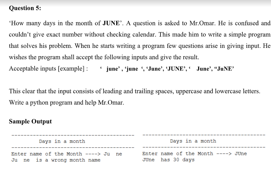 How Many Days In The Month Of June A Question Is Chegg Com