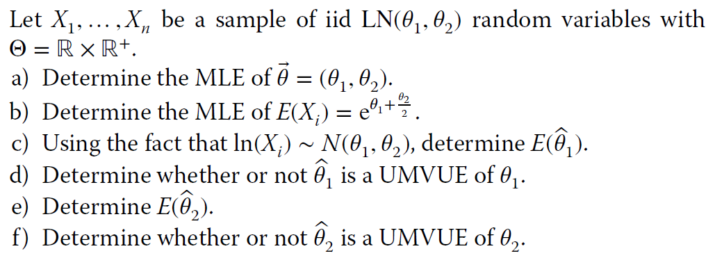 Solved Let X1 X Be A Sample Of Iid Ln 01 02 Rando Chegg Com