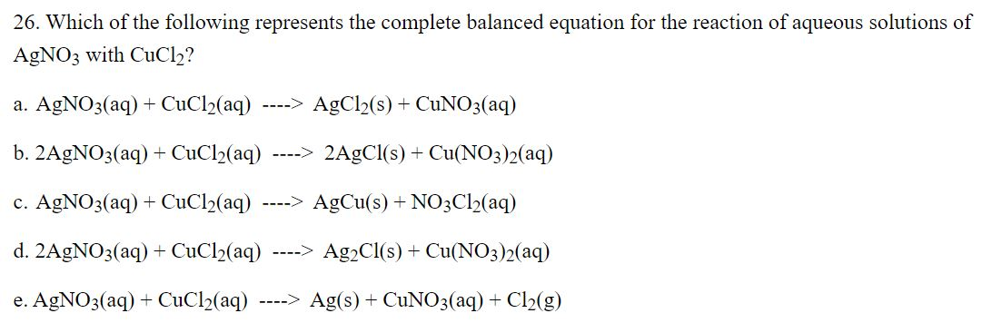 Solved 26. Which of the following represents the complete | Chegg.com