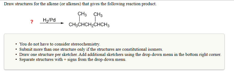 Solved Draw Structures For The Alkene (or Alkenes) That | Chegg.com