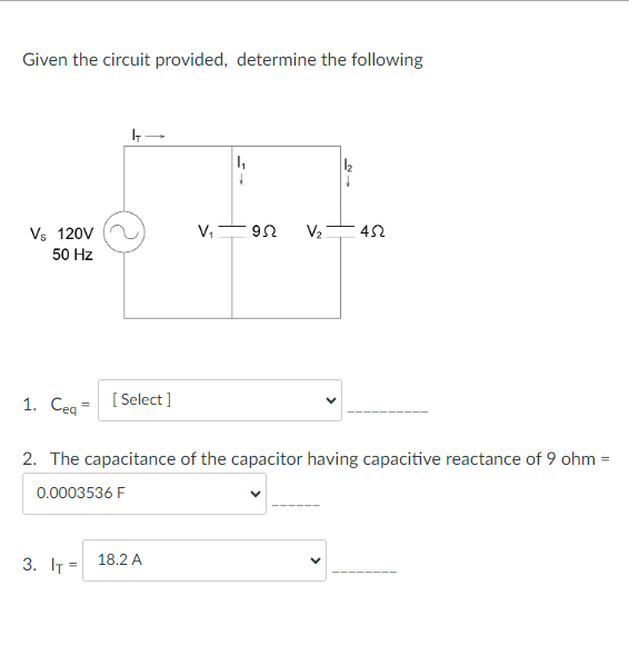 Solved Given the circuit provided, determine the following | Chegg.com