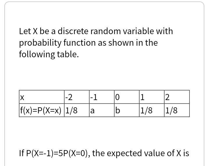 Solved Let X be a discrete random variable with probability | Chegg.com