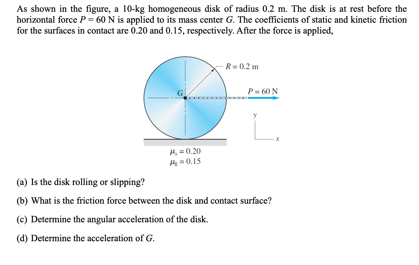 solved-as-shown-in-the-figure-a-10-kg-homogeneous-disk-of-chegg