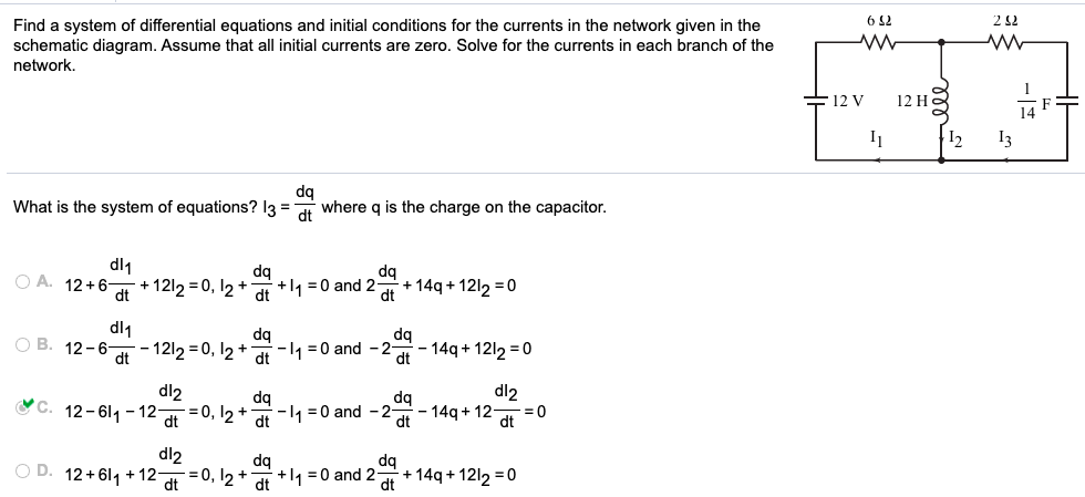 Solved 212 Find a system of differential equations and | Chegg.com