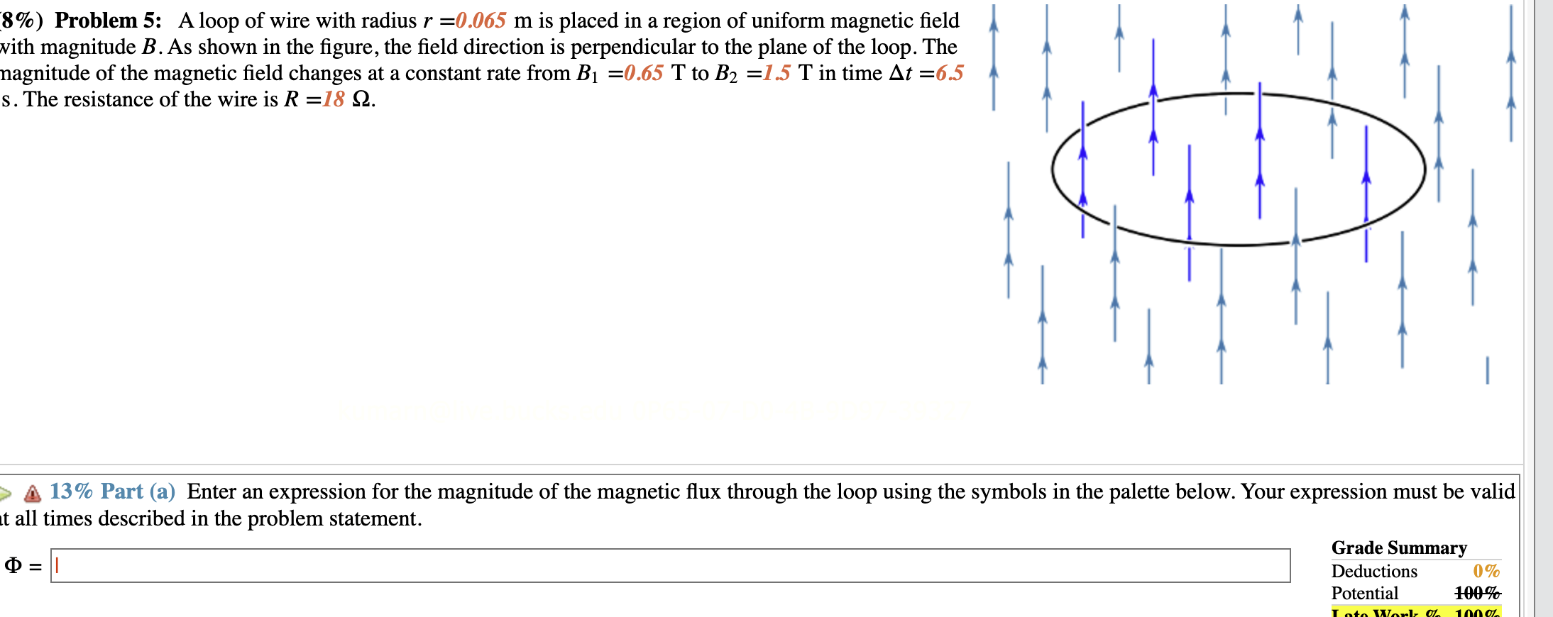 Solved (8\%) Problem 2: An Infinitely Long Wire Carries A | Chegg.com