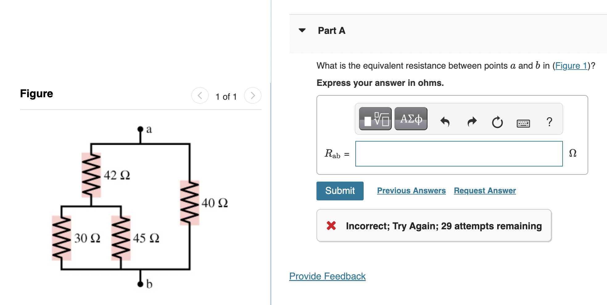 Solved What is the equivalent resistance between points a | Chegg.com