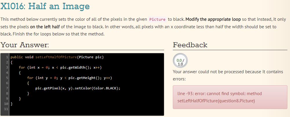 Solved This Method Below Currently Sets The Color Of All Of | Chegg.com