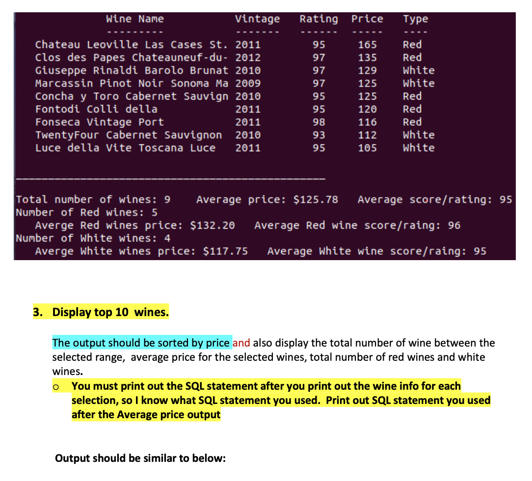 Solved PART 3: Using MySQL database in your C++ program Use | Chegg.com