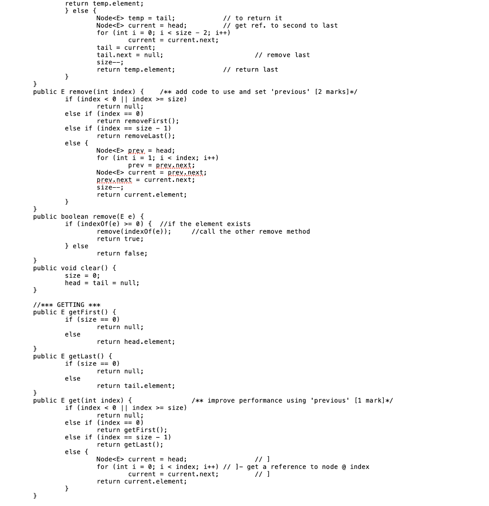 In this assignment, you will convert the MyLinkedList | Chegg.com