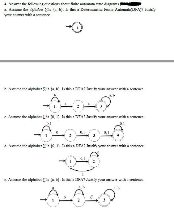 Solved 4. Answer The Following Questions About Finite | Chegg.com