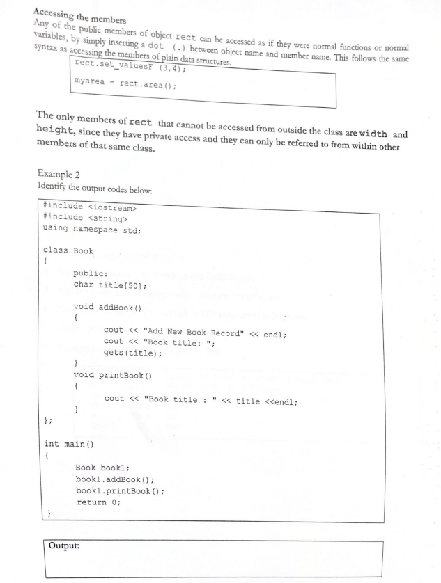 Solved the variable. Classes are defined using either | Chegg.com