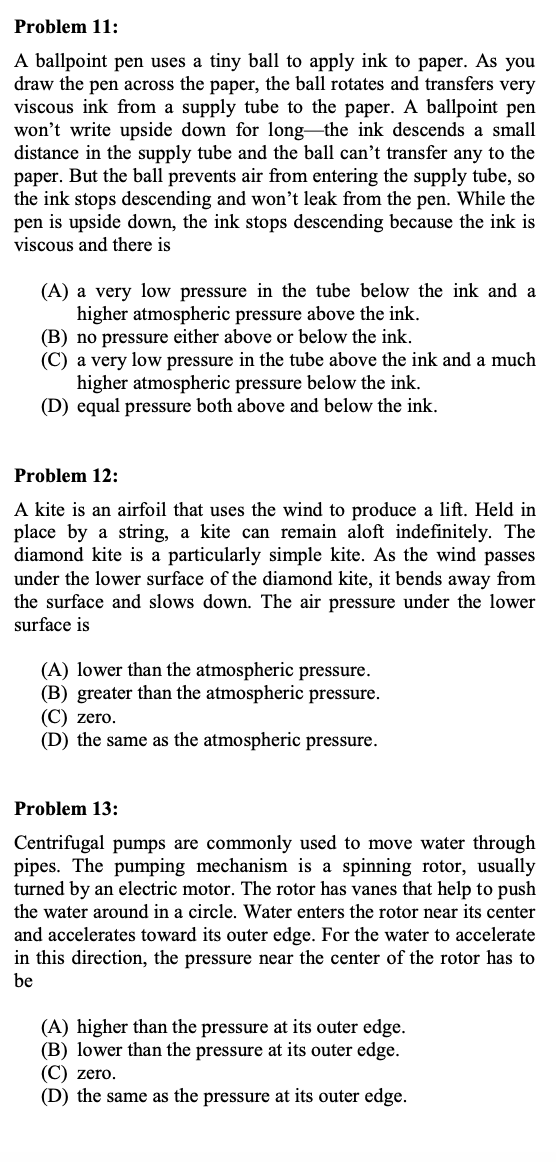 Solved Problem 11 A Ballpoint Pen Uses A Tiny Ball To Apply Chegg