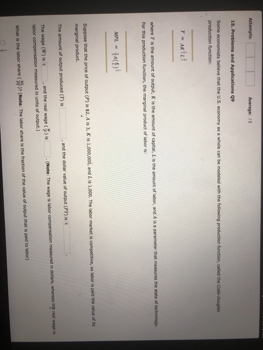 Solved 15 Problems And Applications Q9 Some Economists Chegg