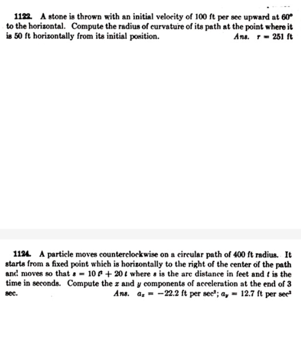 Solved 1122 A stone is thrown with an initial velocity of | Chegg.com