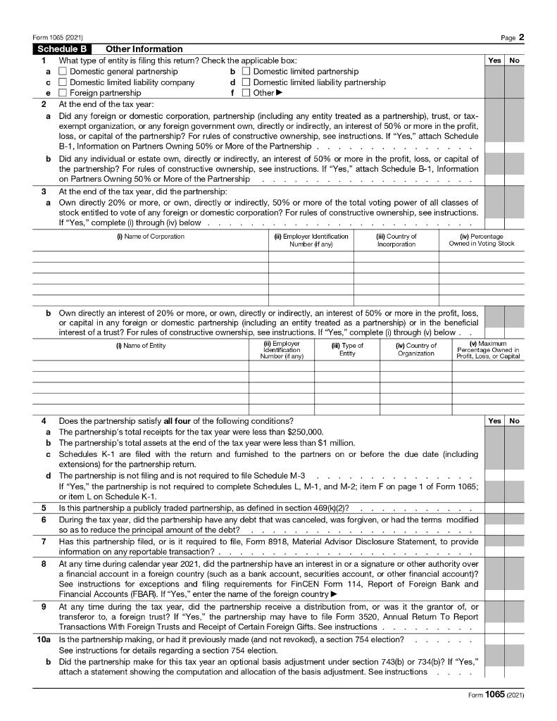 Solved Form 1065 Project You have been engaged to prepare | Chegg.com