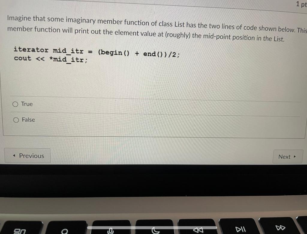 Solved Imagine that some imaginary member function of class | Chegg.com