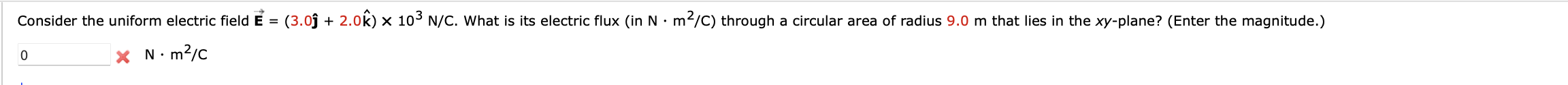 Solved i N⋅m2/C | Chegg.com