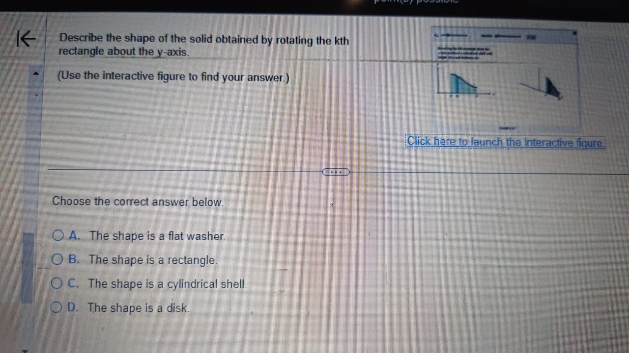 Solved Describe the shape of the solid obtained by rotating | Chegg.com