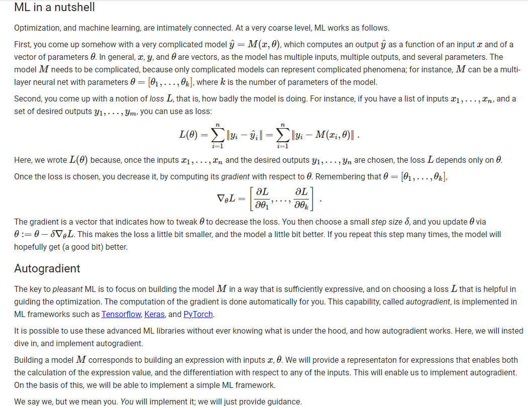 Ml In A Nutshell Optimization And Machine Learnin Chegg Com