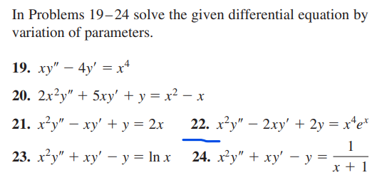 Solved In Problems 31–36 use the substitution x = e' to | Chegg.com