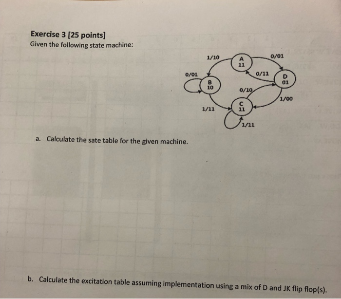 Exercise 3 25 Points Given The Following State Chegg Com