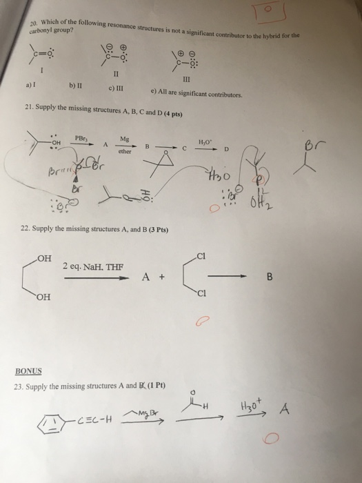 Solved 10. Which of the following resonance structures is | Chegg.com