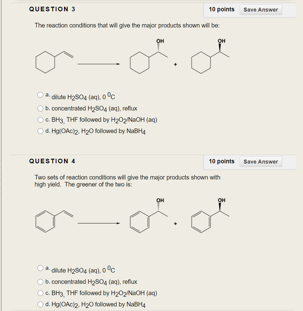 Solved QUESTION 3 10 points Save Answer The reaction | Chegg.com