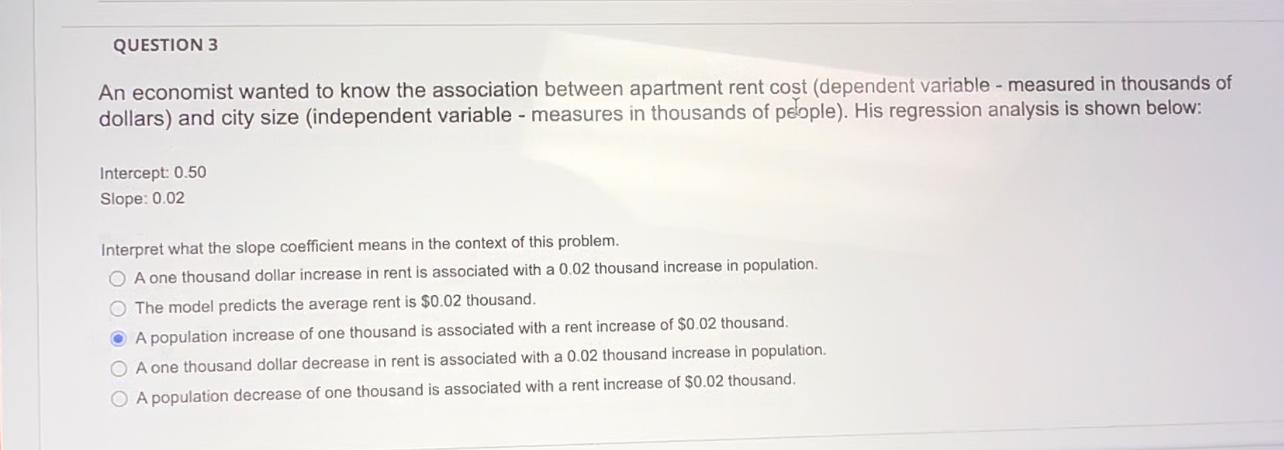 Solved An economist wanted to know the association between | Chegg.com