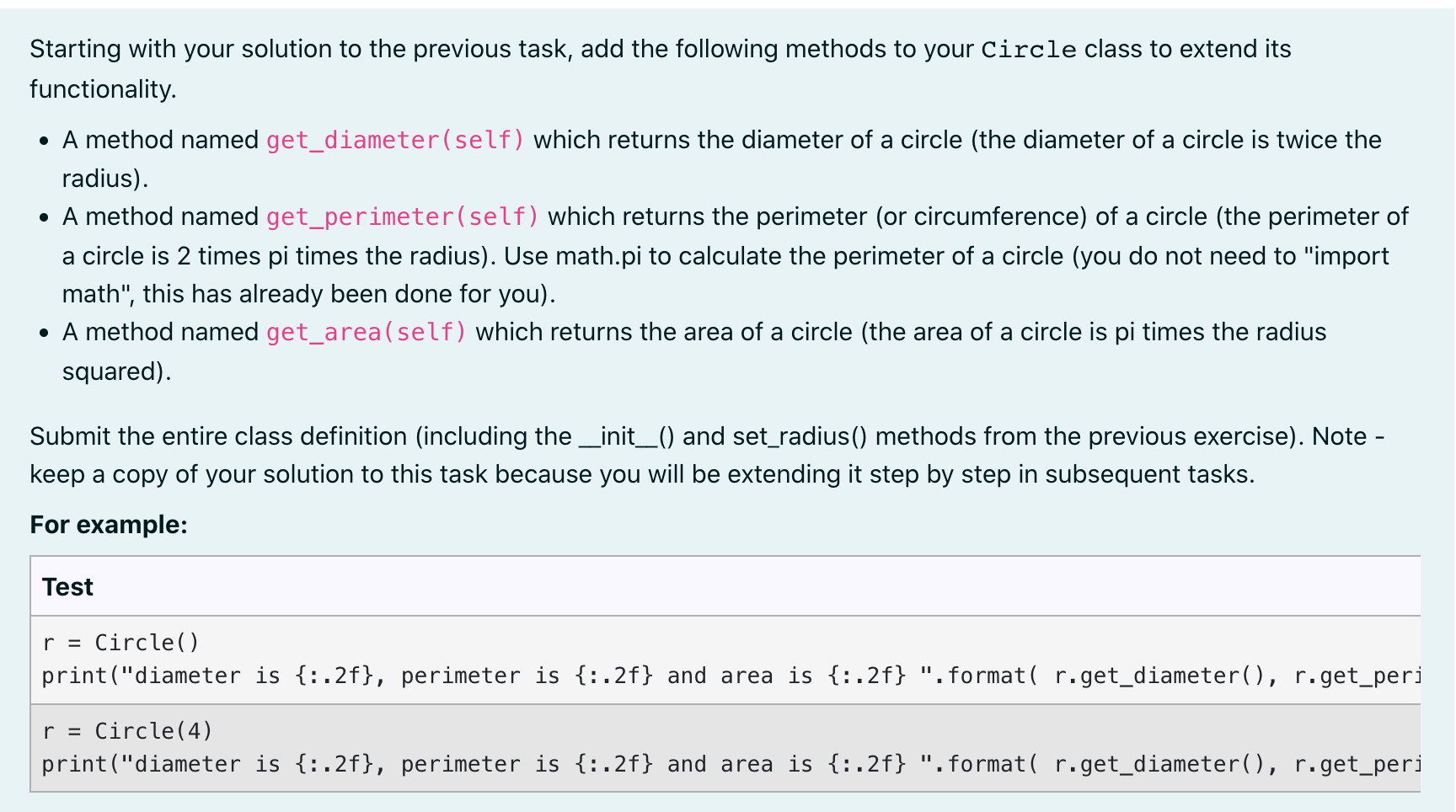 Solved Starting with your solution to the previous task, add | Chegg.com