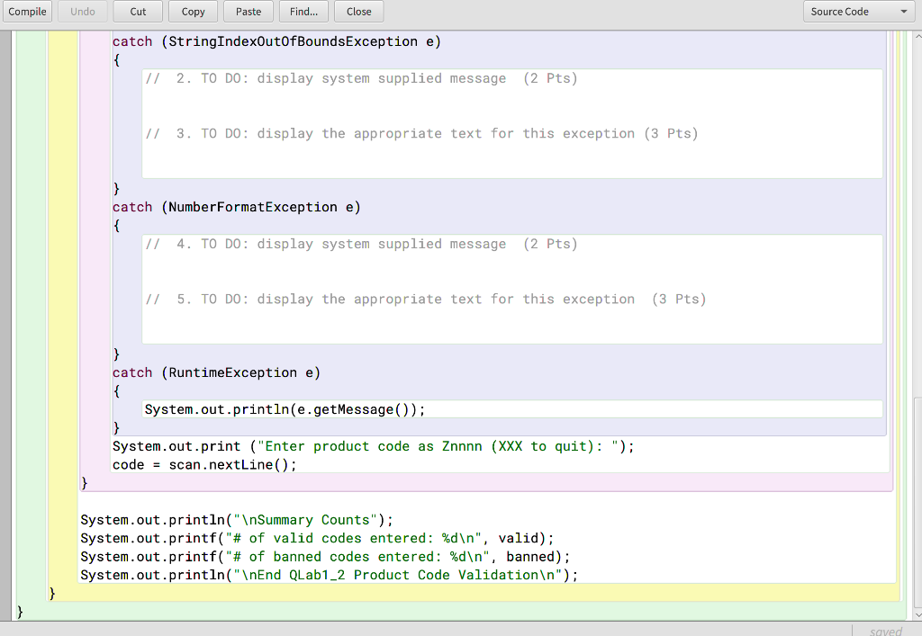 Solved Need Help with this Java. I need the "to do questions | Chegg.com